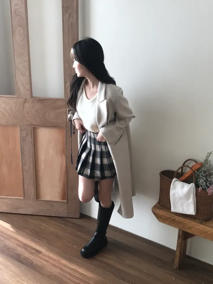 [핏보장/백화점퀄리티 베이직 슬림핏 롱코트 2color 상세 이미지 14