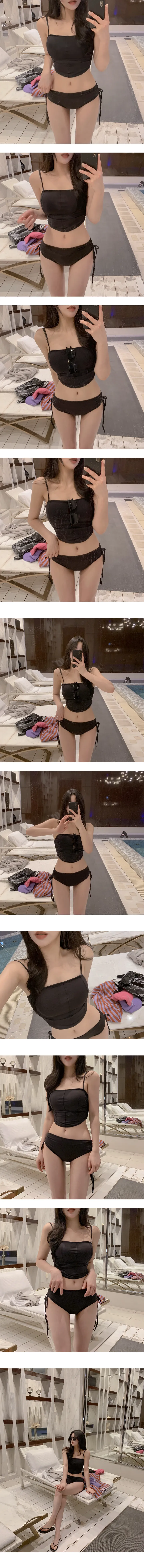 [당일배송][자체제작] 비키 비키니 -6 color (로우라이즈/로우웨스트/스윔웨어/휴양지수영복/휴양지비키니/휴가룩/로우비키니/워터밤/흠뻑쇼/셔링비키니/나시비키니/크롭비키니) 상세 이미지 10