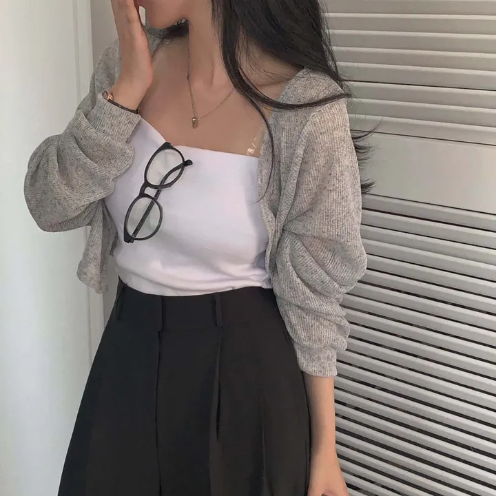 [햇빛차단☀️/블랙 당일출고!] 자체제작 #크치Made 순애 린넨 세미 크롭 볼레로 여름가디건 - cd (장마룩,워터밤,흠뻑쇼 필수템) 상세 이미지 34