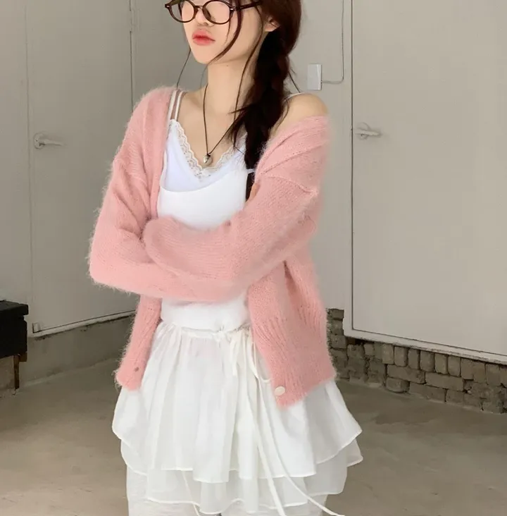 [캡내장O/스판좋아요/부드러워요]메이디 레이스 레이어드 슬림핏 슬리브리스 골지 캡나시 3color 상세 이미지 57
