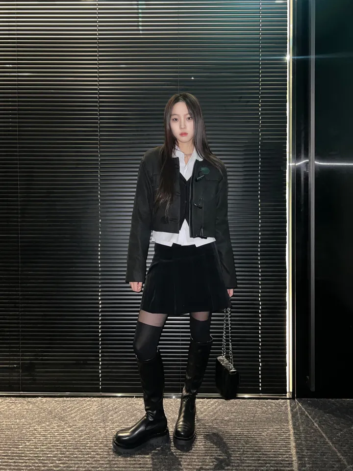 [24재입고] 윈터 더플 코트 크롭 자켓 (Black) 상세 이미지 8