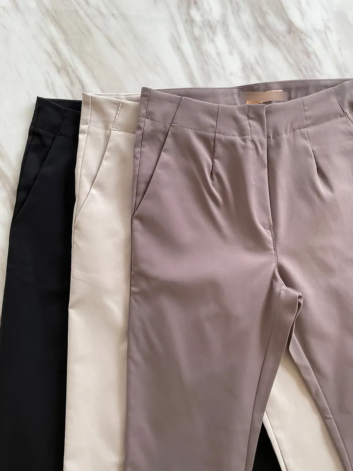 [55~77/일반,기모] 인생핏 슬림 일자 스키니핏 하이웨스트 스판 간절기 겨울 슬랙스 상세 이미지 59