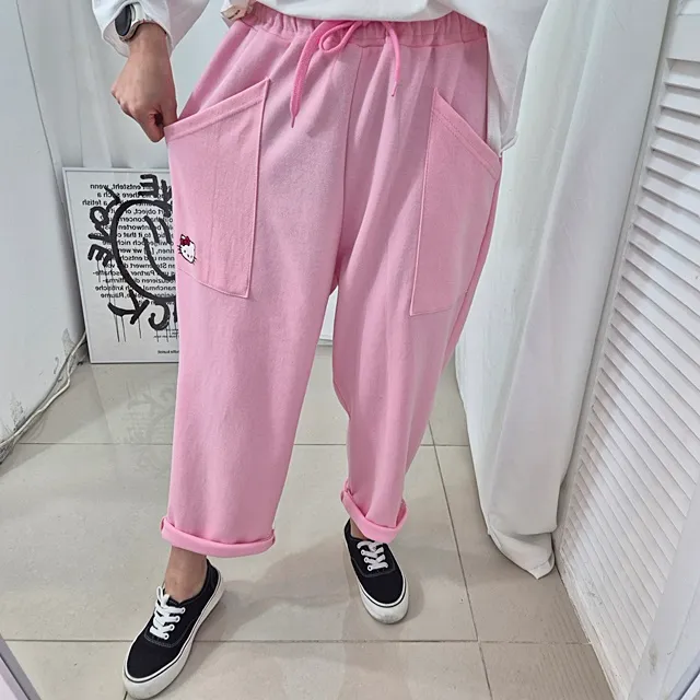 [~99SIZE]캐릭 자수 밴딩배기팬츠 상세 이미지 18