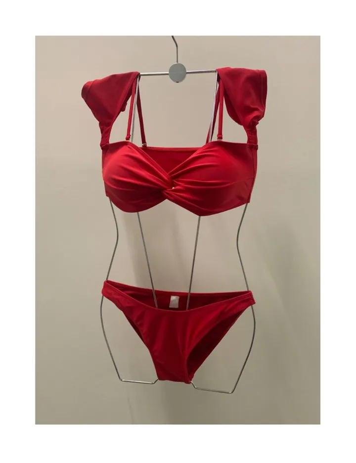 [볼륨업/꽃핀증정]에버린 3PCS 커버업 롱 스커트 꼬임 비키니 (1 color) 상세 이미지 25