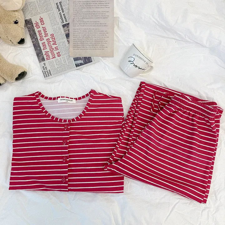 HOUSE RED PAJAMA SET 1 color #930 상세 이미지 4