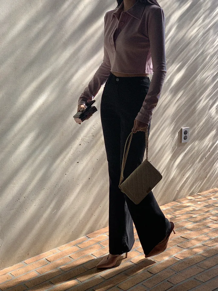 단독) 볼링레직기밴딩부츠컷 pants 💗2ver.숏/롱 (xs사이즈,숏기장 추가!) 상세 이미지 56