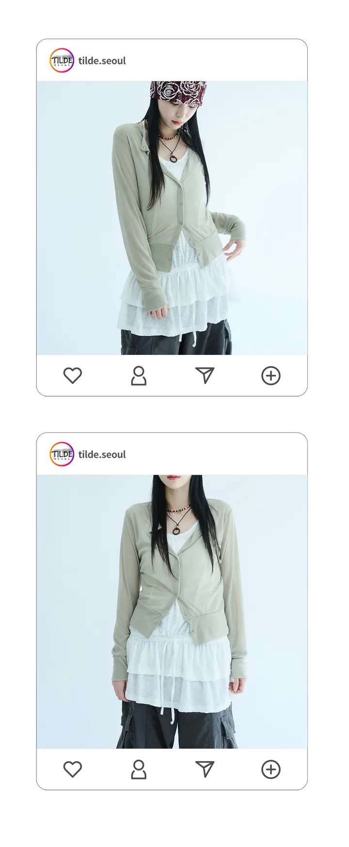 다니엘 스냅 써머 가디건 4color 상세 이미지 6