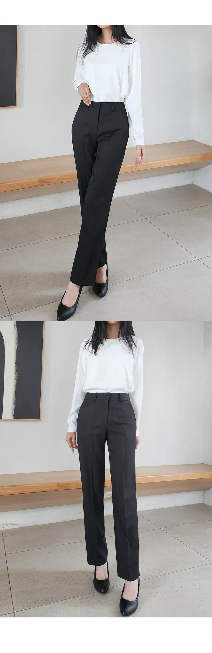 [2만장판매 가성비 바지정장세트] 44~100(XS~3XL) 면접복장 유니폼 발표의상 블랙 상세 이미지 17