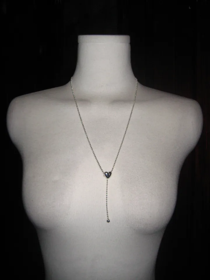 heart long necklace 상세 이미지 2