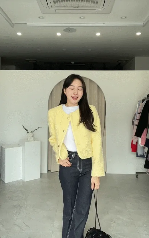 2color 레몬 칼라넥 루즈핏 여성 봄 트렌치코트 베스트 상세 이미지 13