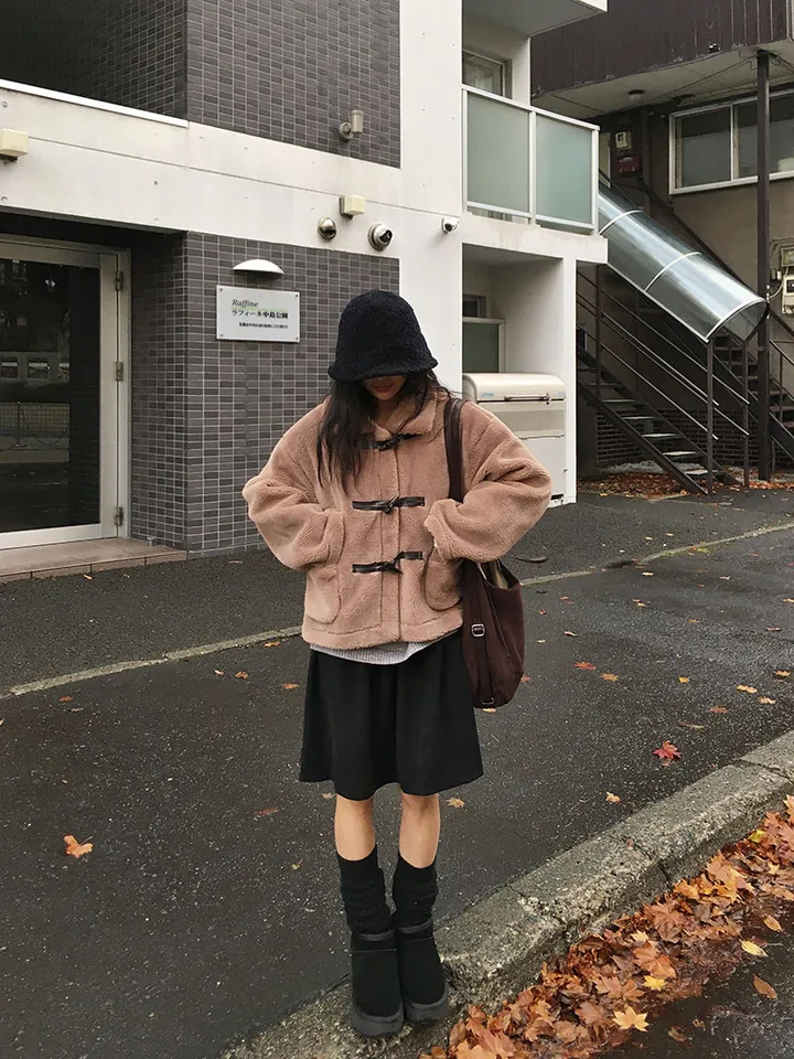 [왕따뜻🤎몽글몽글 *떡볶이코트* 양털 떡볶이자켓 겨울자켓 연말룩] 몽실양털떡볶이코트 상세 이미지 45