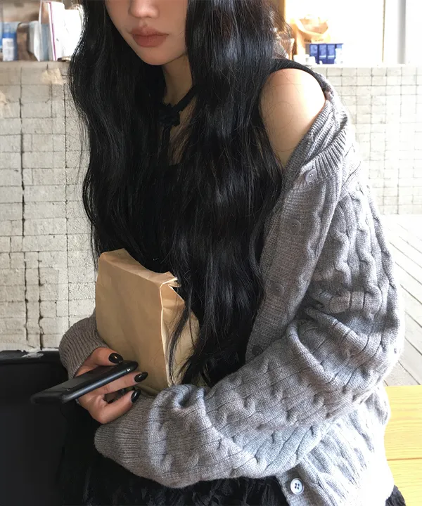 [MDpick!/봄가을인기🤎] 먼티 꽈배기 라운드 가디건 (7color) 상세 이미지 4