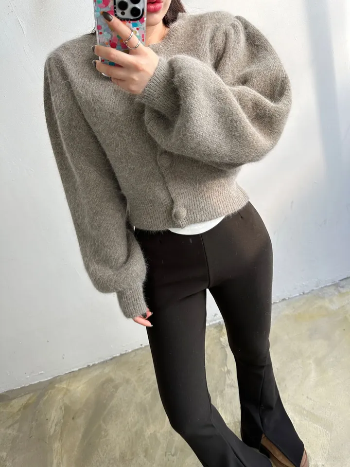 [학다리🔥❤️]기모 로이 부츠컷 트임 레깅스 팬츠 2color 상세 이미지 26