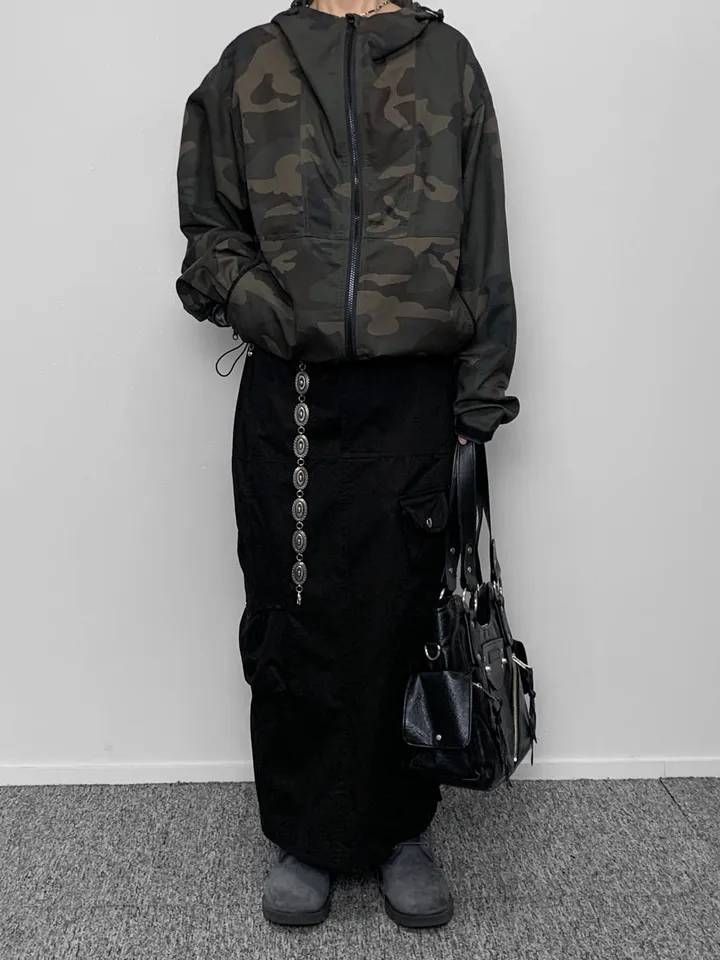 [🖤unisex] 카모 윈드 브레이커 상세 이미지 37