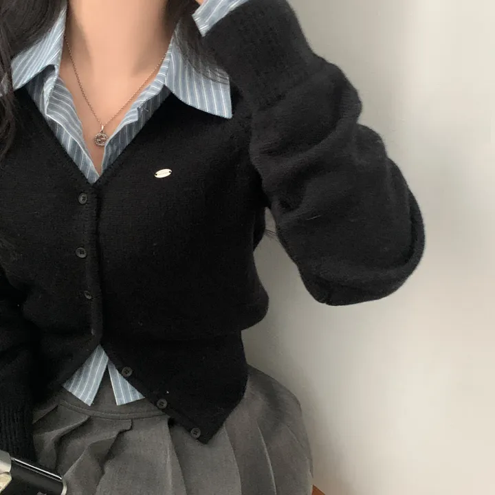 [스탠다드핏/데일리🤎] 리너스 실버 펜던트 나그랑 브이넥 니트가디건 - 6color 상세 이미지 34