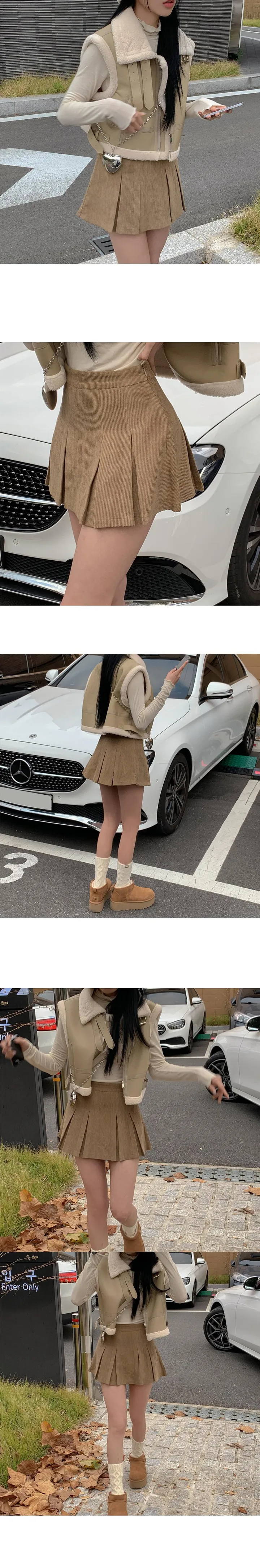[DM문의폭주🐏🤎] 크롭 무스탕 부클 베스트 조끼 -2color 상세 이미지 6