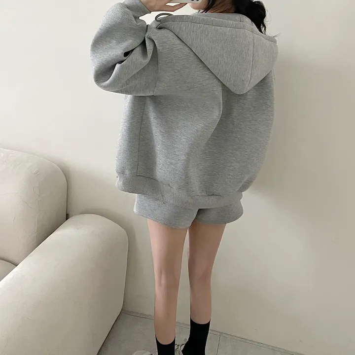 [완강추🩶/도톰고퀄] 쿠션 네오프랜 후드집업 + 반바지 set 상세 이미지 11