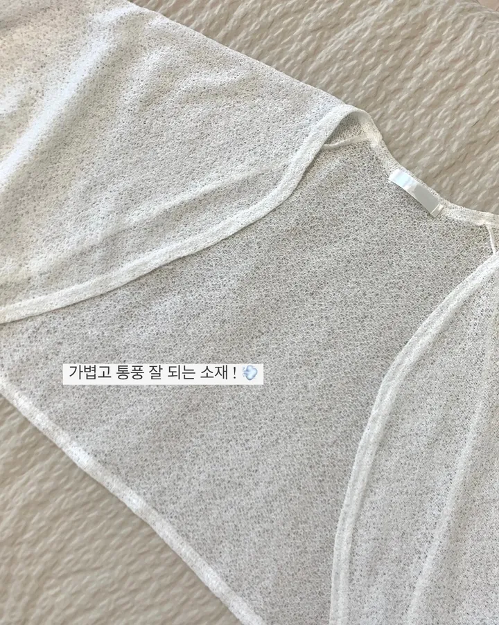 [단독진행🧺/빅사이즈가능!] 벌룬 썸머가디건 살안타템 시스루 볼레로 •간절기필수템✨ 상세 이미지 14