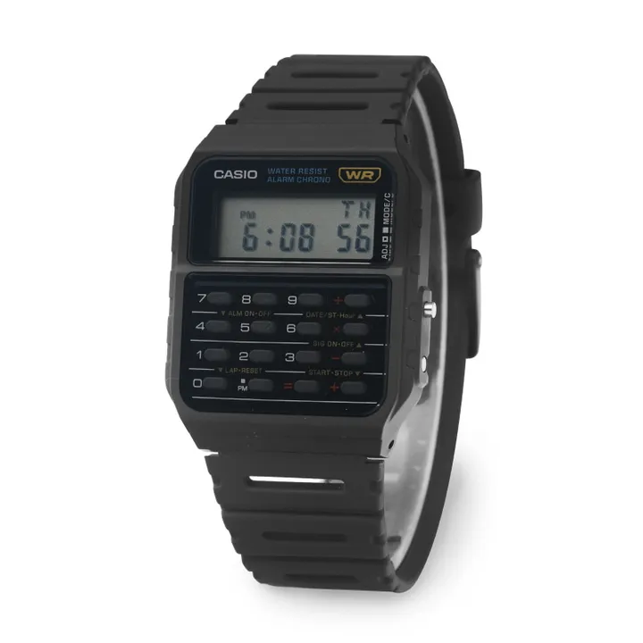 카시오 CA-53W-1ZDR (CA-53W-1Z) 데이터뱅크 디지털 스퀘어 빈티지 레트로 공용 우레탄시계 상세 이미지 5