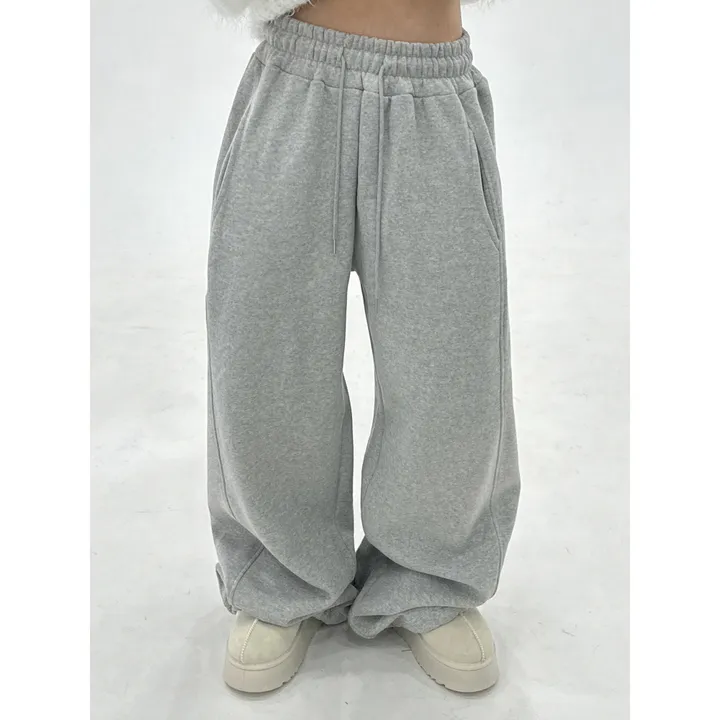 ❤️‍🔥누적판매8,000 돌파 기념❤️‍🔥[UNISEX/기모 ver.🤧/소장추천!]럽 올 컬러 와이드 스트링 트레이닝 팬츠(5color) 상세 이미지 75