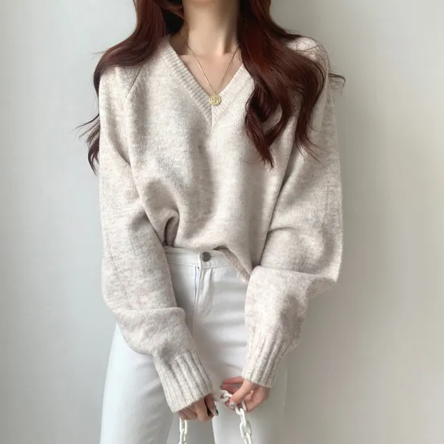 [ 무조건 소장 추천! 인기만점 ] 데일리 루즈핏 V넥 니트 상세 이미지 23