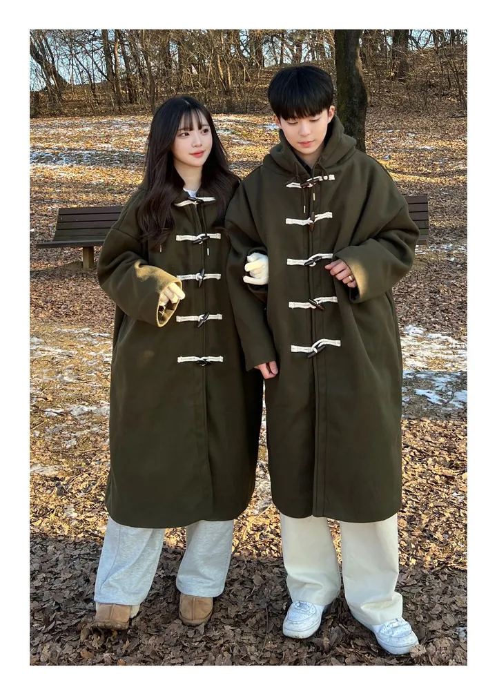[최저가/숏&롱] 떡볶이 후드 겨울 가을 코트 고퀄리티 남녀공용 아우터 자켓 오버핏 빅사이즈 커플룩 시밀러룩 상세 이미지 35