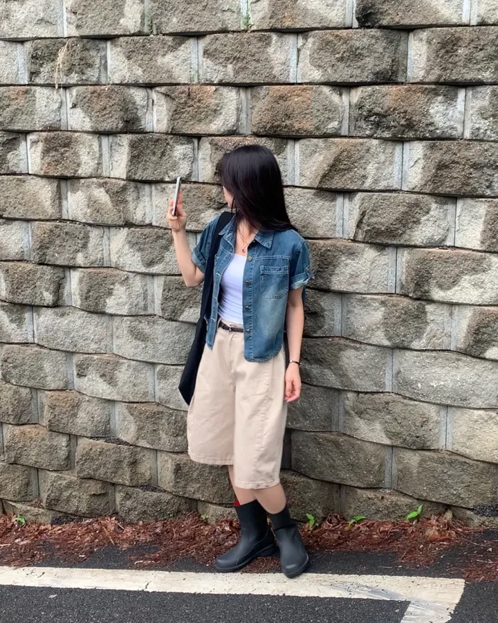 [여름자켓/데일리] 라이크 롤업 투포켓 반팔데님 자켓, 셔츠 - 3color 상세 이미지 23