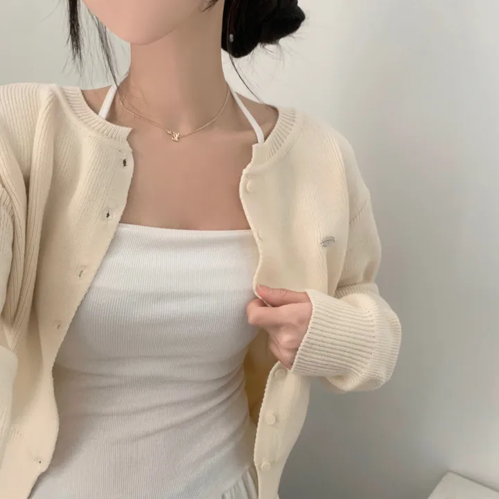 [봄🌸/부드러운!] 싱볼 라운드 펜던트 니트여리핏 가디건 - 6color 상세 이미지 31
