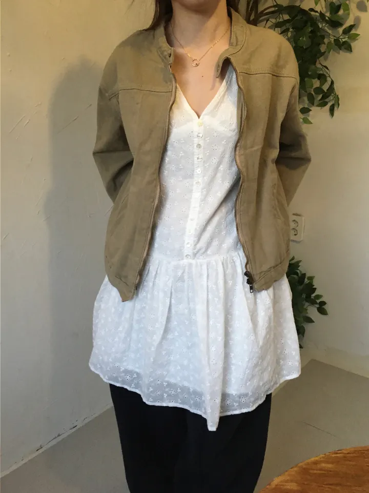 [봄신상💐](2colors/주문폭주🎉/투웨이) 빈티지 블루종 코튼 면 라이더 점퍼 자켓 jk 상세 이미지 30