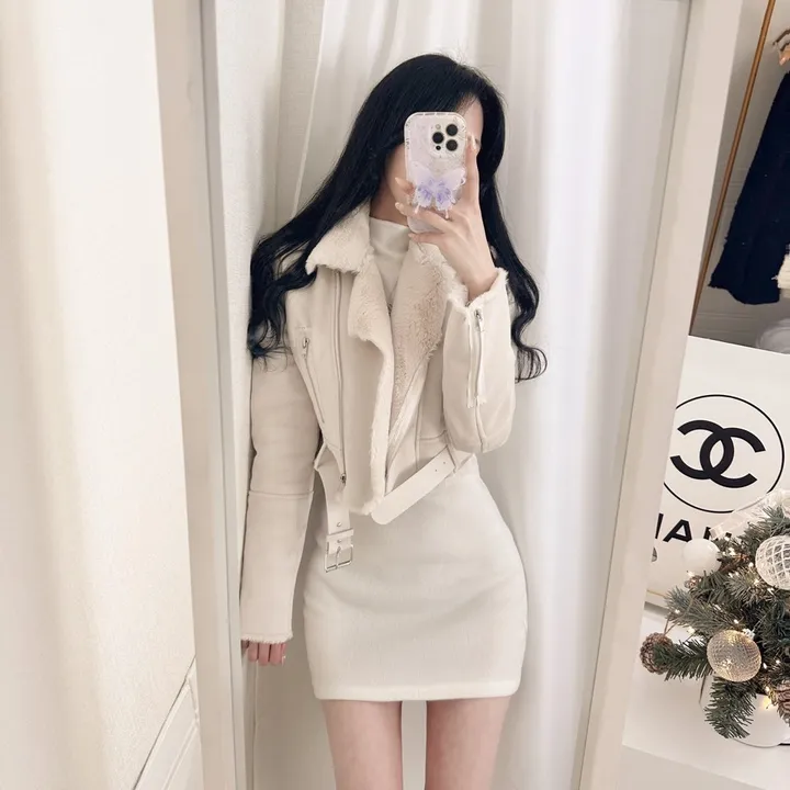 [주문폭주💝자체제작/후기보세요💝] 컬러추가 ! (벨트SET)(원조고퀄)(슬림핏)(모델소장)매력 쁠리 여신 크롭 무스탕 상세 이미지 21