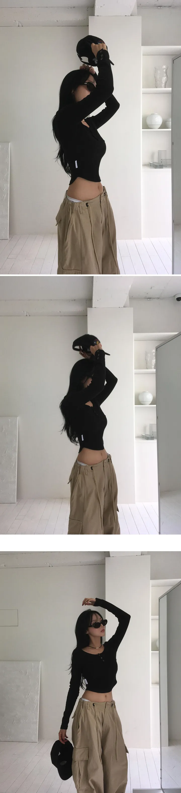 [브랜드 퀄리티] 모델소장! 카티 스트랩 와일드 카고 팬츠-2color 상세 이미지 6