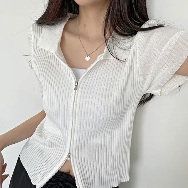 1+1할인[미친핏감!!/투웨이집업] 예쁜컬러가득 카라 스판골지니트 슬림핏 투웨이집업 상세 이미지 11