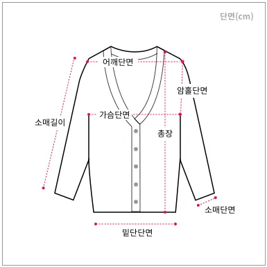 NB486 - 3버튼 브이넥 니트 가디건 (3color) 상세 이미지 20