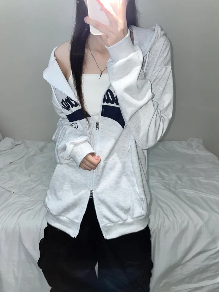 [unisex/쭈리] 디나 데일리 투웨이 오버핏 후드집업 (4color) 상세 이미지 2