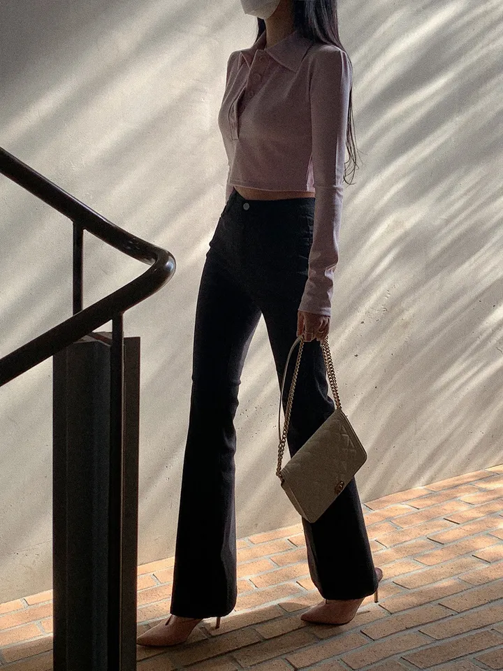 단독) 볼링레직기밴딩부츠컷 pants 💗2ver.숏/롱 (xs사이즈,숏기장 추가!) 상세 이미지 47