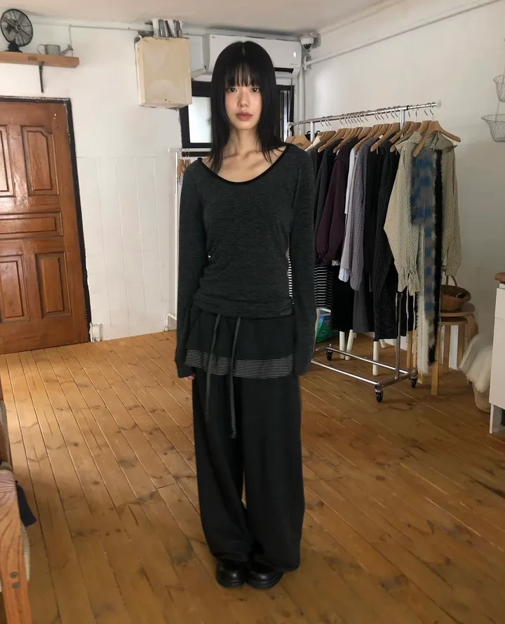 [유사품주의/최저가] layered frill banding pants 상세 이미지 2