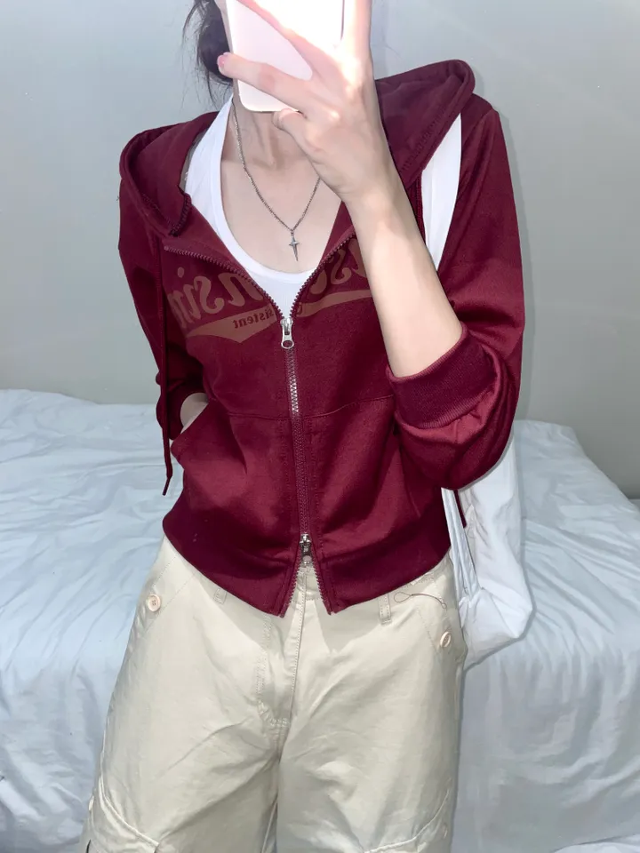 위스콘 세미크롭 투웨이 후드집업 (4color) 상세 이미지 15