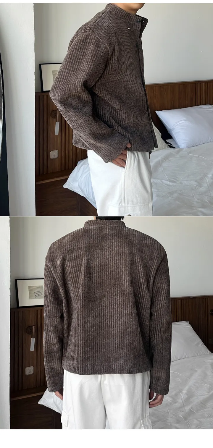 [5컬러]이플 남자 구김없는 루즈 오버핏 메이플 합포 자켓 가디건 상세 이미지 22