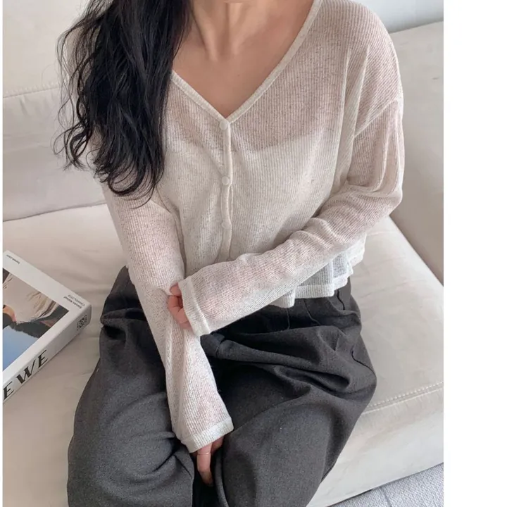 [66-110]💗2size💗빅사이즈 루즈핏 오버핏 - 쿠쿠 린넨 가디건 상세 이미지 7