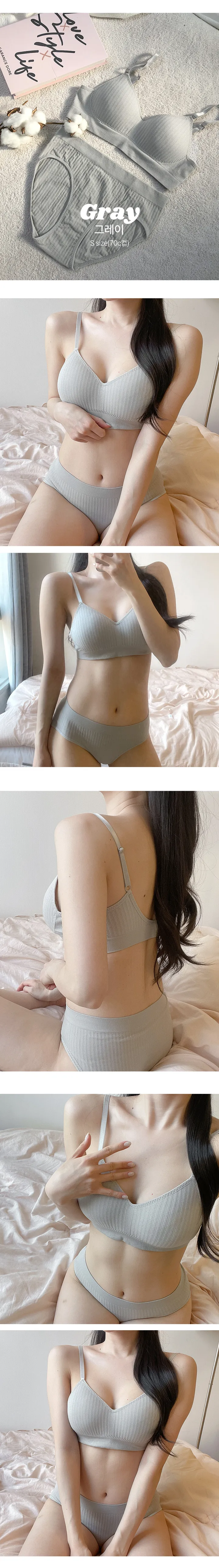 🌸브라렛세트🌸노와이어 브라 속옷세트 심리스 브라탑 밴딩브라 스포츠브라 편한 브라렛 조임없는 브라 상세 이미지 14