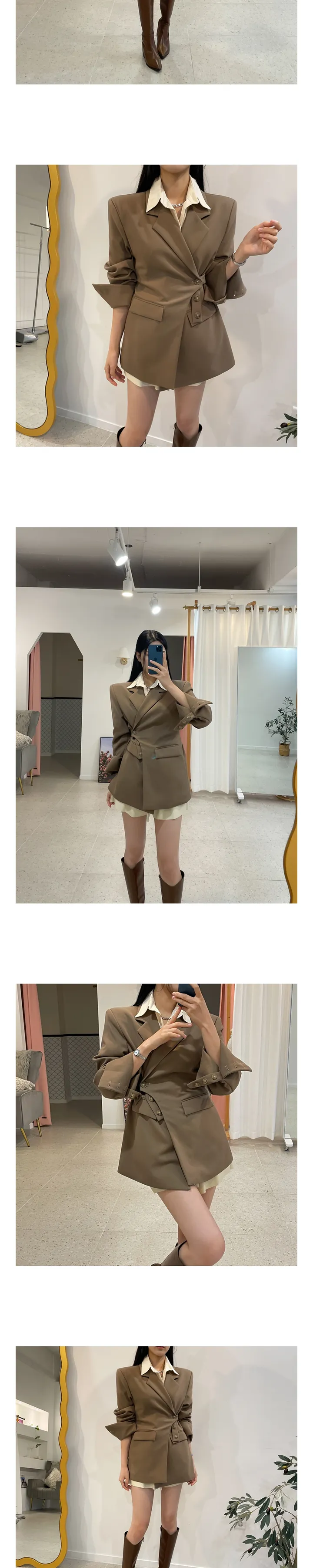 [최저가/당일출고] 라쉬 언발버튼 자켓 상세 이미지 15
