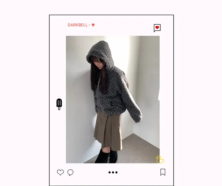 (전체안감,국내고퀄) 도트 뽀글이 양털 후리스 오버핏 후드 집업 상세 이미지 1