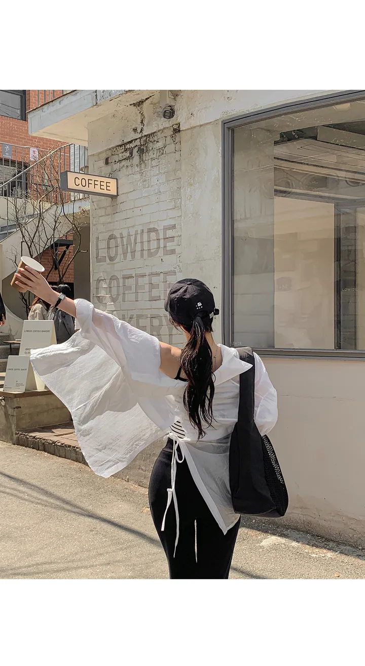 (세트코디/셔츠케미솔/세트템/뒤트임셔츠/꾸안꾸룩/여행룩/코디세트/이너세트/바캉스룩/여름블라우스/여름셔츠) 위고 트임 셔츠+슬리브리스 세트 SET 상세 이미지 20