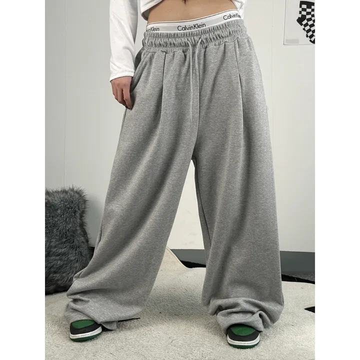 기모선택❤️[UNISEX/기획특가/4size!]올데이 원턱 라인 루즈 와이드 트레이닝 팬츠(2color) 상세 이미지 23