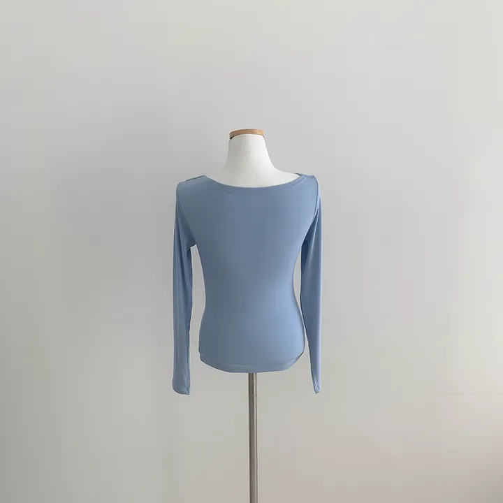 [🚀당일발송🚀]💗MADE💗 글램 촉촉 셔링 오프숄더 슬림 티셔츠 5color 상세 이미지 52
