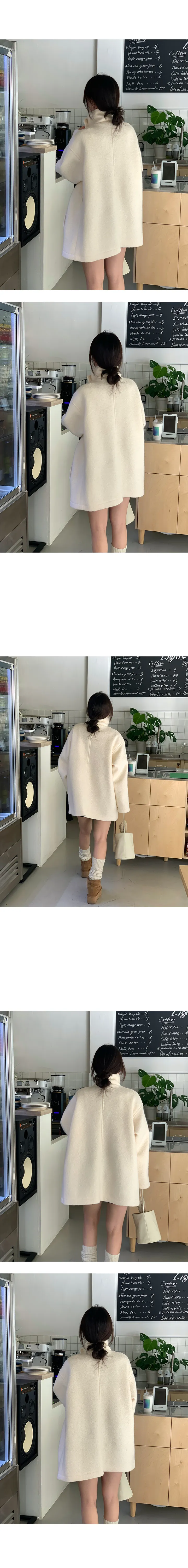 [울50/만능코디💕] 케인 울 하프 코트 (2color) 상세 이미지 3