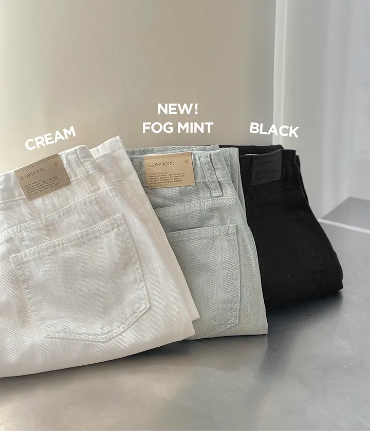 [👀허리밴딩/후들팬츠] 투데이 에어썸머 와이드팬츠 (+기본/롱ver) - 4 size (SLOWMADE/자체제작/봄팬츠/여름팬츠/바지/세미와이드/편안함/데일리) 상세 이미지 6
