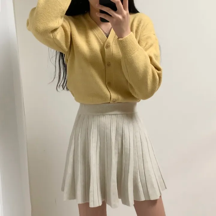 [7컬러/도톰해요!] 촘촘한 짜임의 데일리 브이넥 니트 가디건 상세 이미지 19