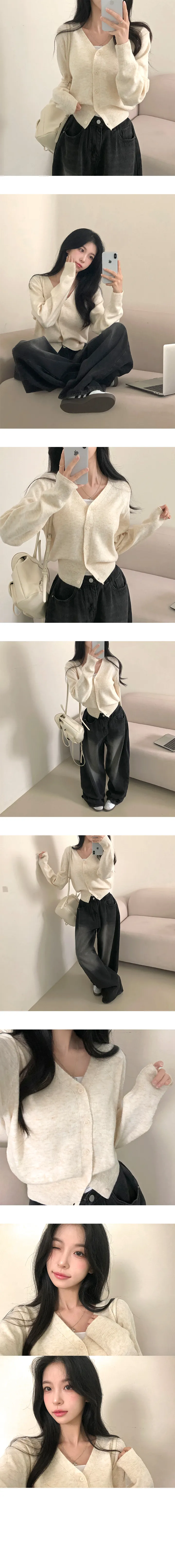 *묶음할인[+라운드추가/캐시미어/색감대박] 오로라 캐시미어 카라 긴팔가디건 상세 이미지 4
