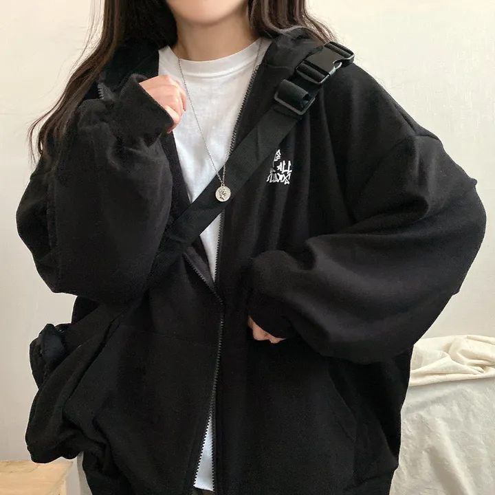 봄신상![넉넉/오버핏] 그래픽 뒷프린팅 레터링 오버 후드집업 4color 상세 이미지 25